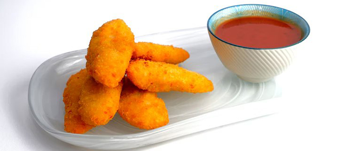 Chicken Goujon  5 Pcs With Chips 